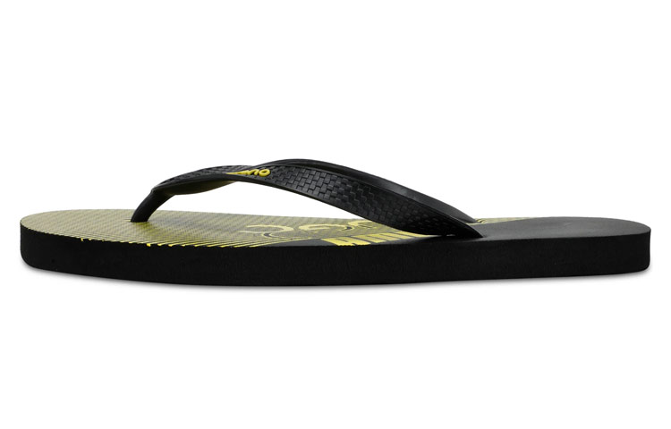 PUMA X One8 Ff Idp flat comfortable and breathable flip-flops for men, black and yellow
