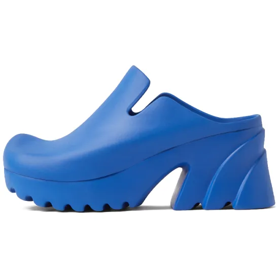 Bottega Veneta Rubber Flash Mules Navy Blue Women's