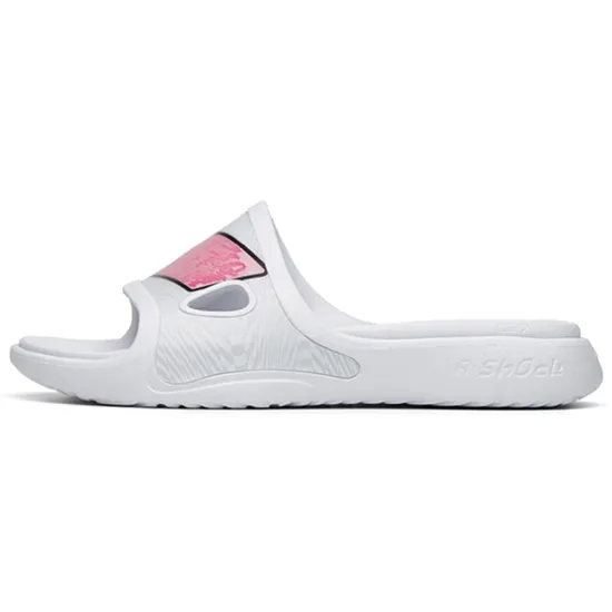 ANTA Basketball Collection Slide Slippers Men ANTA White/Light Silver Gray/Vibrant Red/Sunshine Yellow