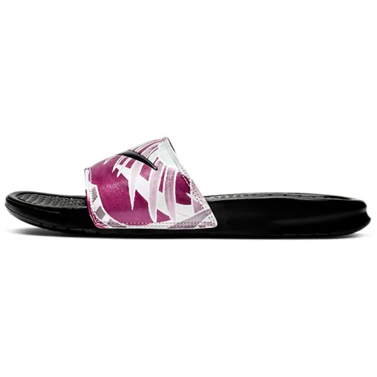 Nike Benassi Jdi Print 'Black Active Fuchsia' Women's