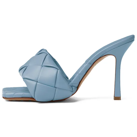 Bottega Veneta Lido Stylish Sandal 9cm Women's Light Blue