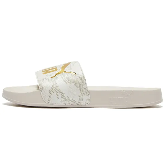 PUMA Leadcat Snake Lux Slide Sandal White Women's