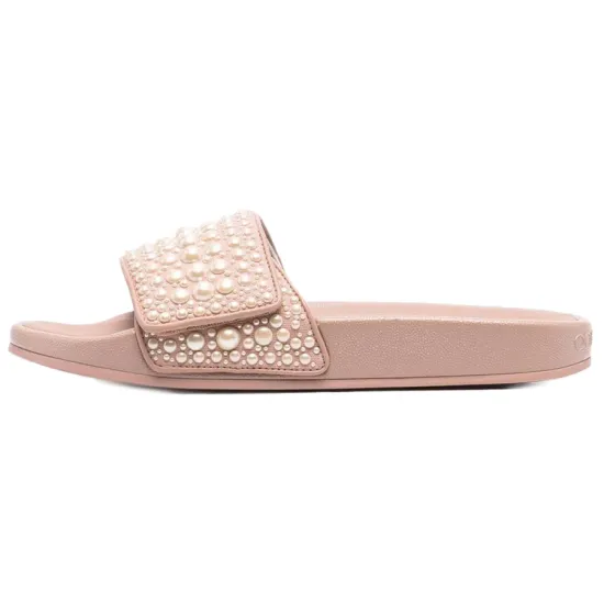 Jimmy Choo Fitz Pearl-embellished Slides