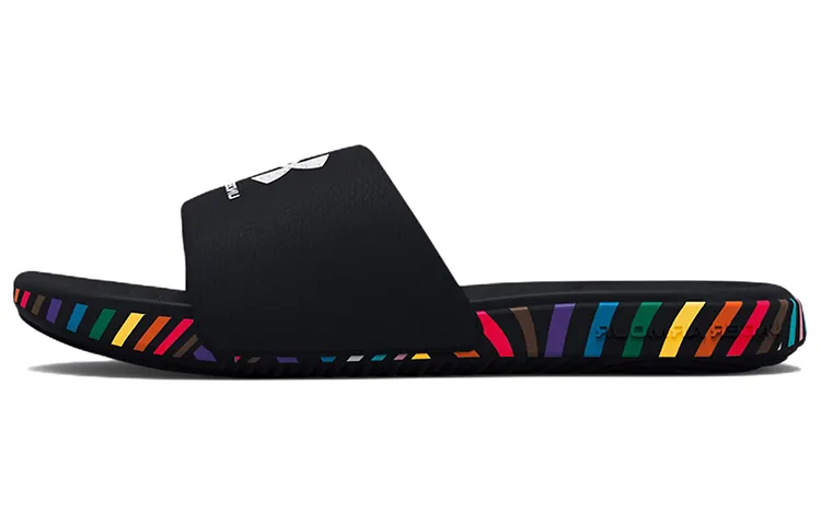 Under Armour Slide Slippers Unisex Black White