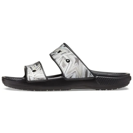 Crocs Slide Slippers Unisex Black/Multicolor Color