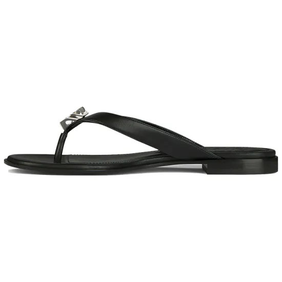 GIVENCHY Metal Odor Resistant Flip Flops Women's Black