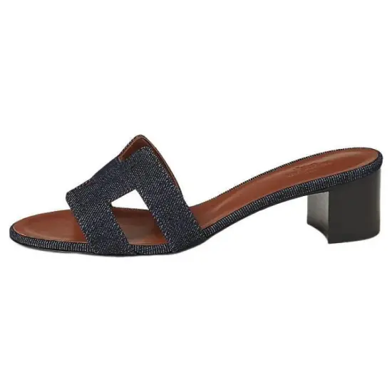 HERMES Oasis Slide Slippers Women's Black