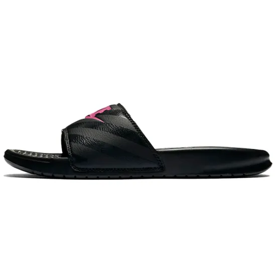 Nike Benassi Jdi Black Vivid Pink-Black Women's