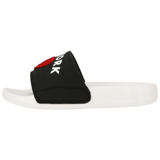 MLB Slipper Slide Slippers Unisex Black White