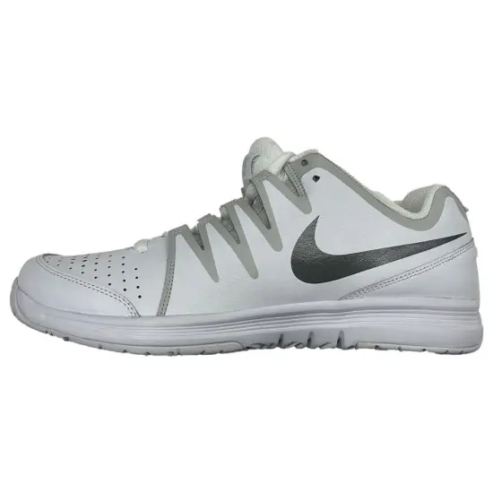 Nike Vapor Court Cushioning Anti Slip Wear Resistant Breathable Lightweight Coverage Low Top Tennis Shoes Men's White