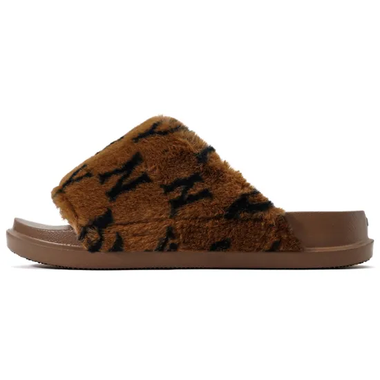 MLB Slipper Slide Slippers Unisex Brown Black