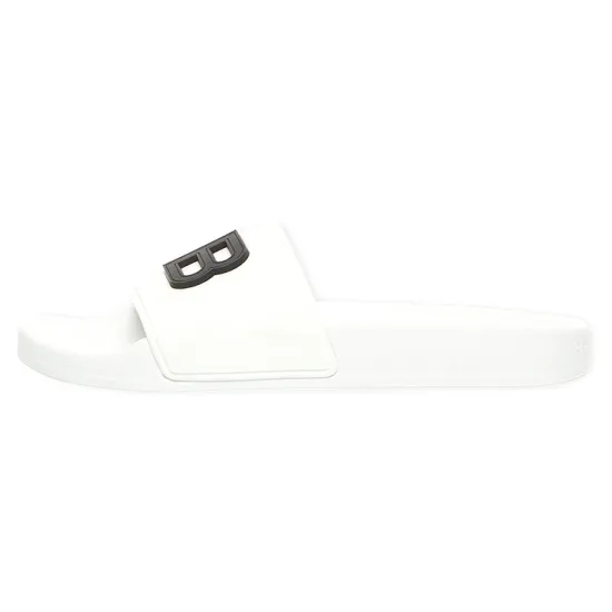 Balenciaga Pool Slides 3D Bb Logo 'White' Women's
