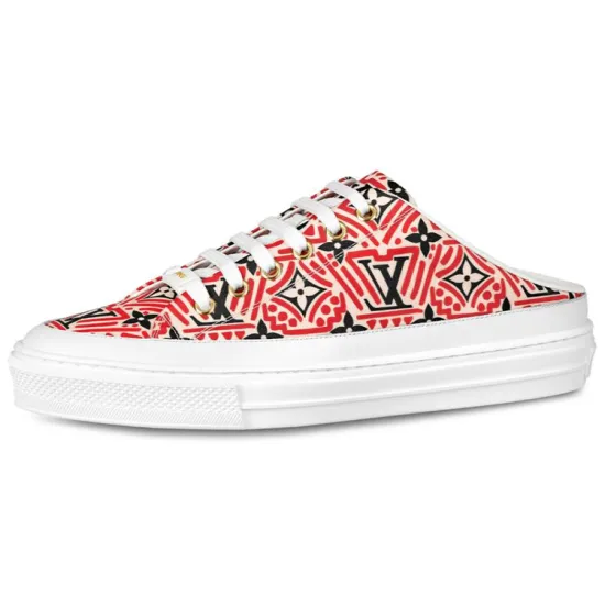 LOUIS VUITTON Crafty Stellar Mules 'Red Black White' Women's