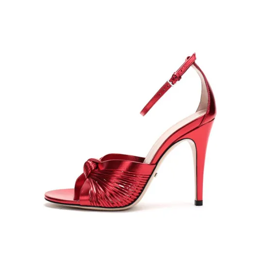 GUCCI One Strap Sandals Women's Red