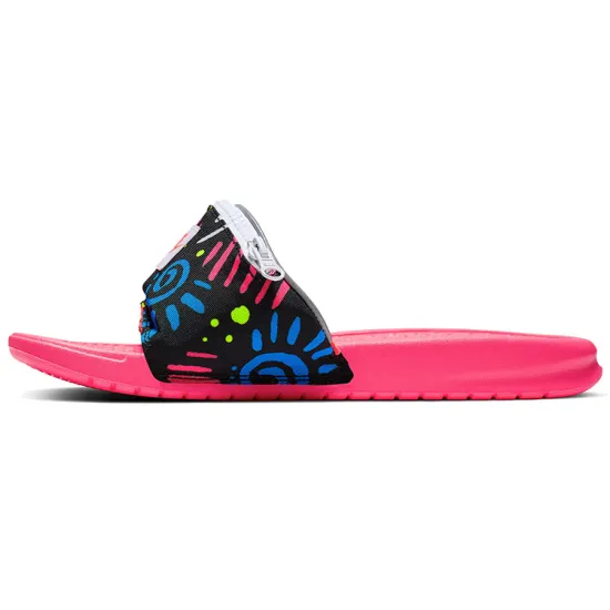 Nike Benassi Jdi Print Slide Fanny Pack Neon