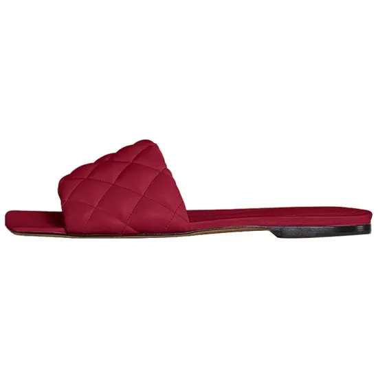 Bottega Veneta Slide Slippers Women's Red