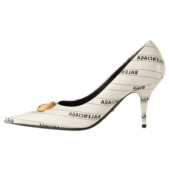 Gucci X Balenciaga Knife High Heels Women's White