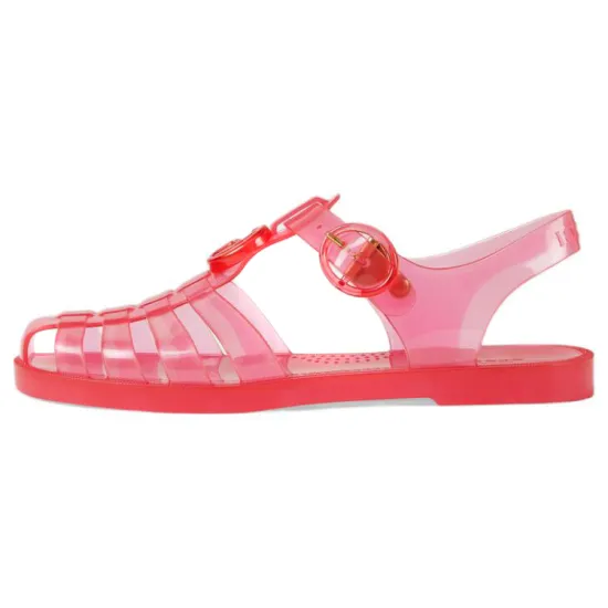 GUCCI Gg Fisherman Sandal Pink Clear Women's