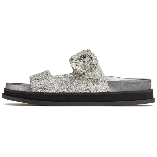 Jimmy Choo Other Slide Slippers Women's Silver
