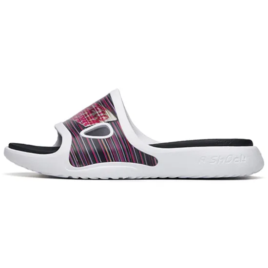 ANTA Basketball Collection Slide Slippers Men ANTA White/Black/Romantic Red/Sunshine Yellow