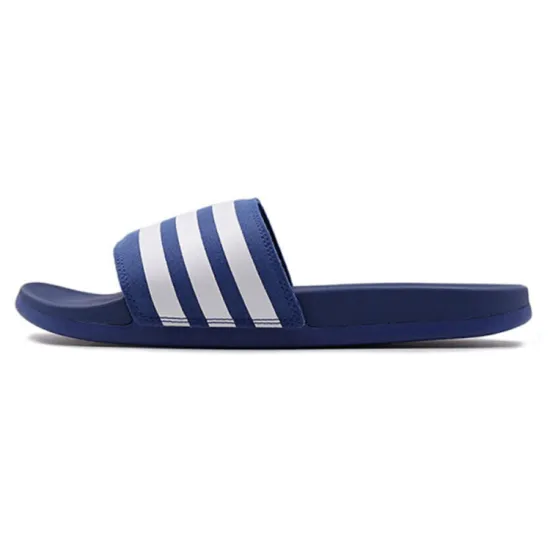 Adidas Adilette Rubber Sole Slip-Resistant Slide Slippers Unisex Blue White