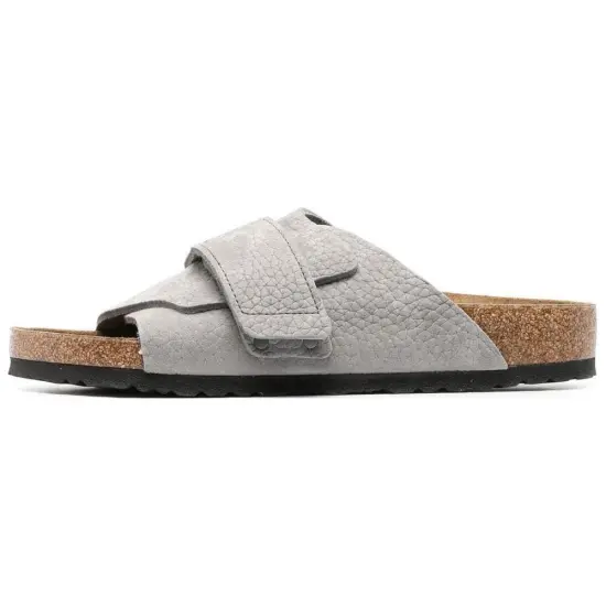 Birkenstock Kyoto Nubuk Leather ' Desert Buck Whale Gray'