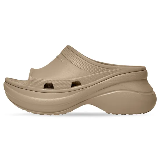 Balenciaga Crocs X Balenciaga Women's Pool Slide Sandal 'Beige'