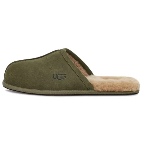 UGG Scuff Slipper Fleece Lined Olive Green