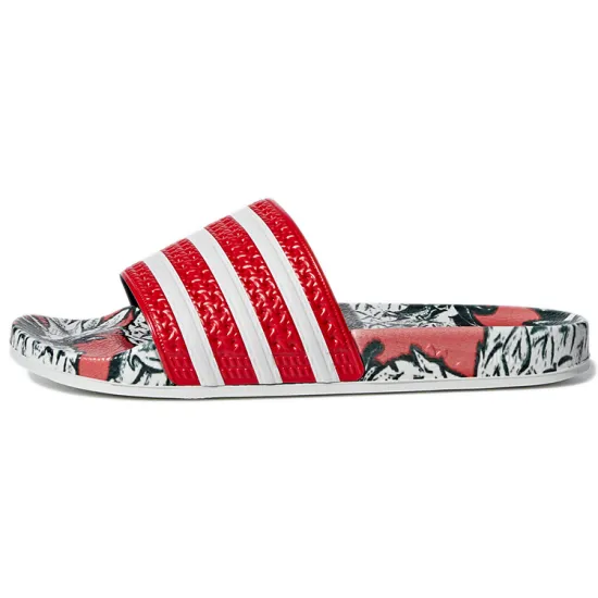 Adidas Originals Adilette Slides 'Scarlet' Women's