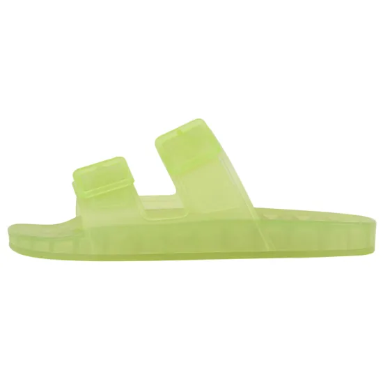 Balenciaga Mallorca Sandal Clear Neon Yellow Women's