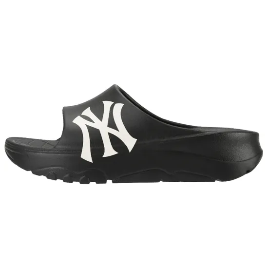 MLB Slipper Rubber Sole Slip-Resistant Slide Slippers Unisex Black