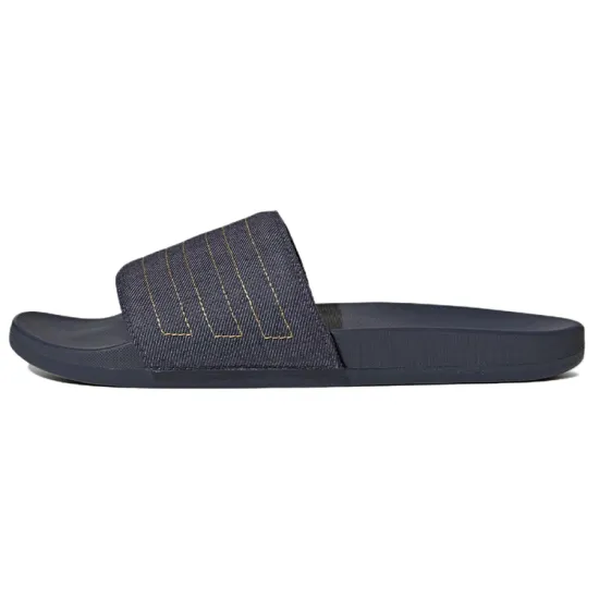 Adidas Originals Adilette Comfort Slides Shadow Navy Preloved Yellow