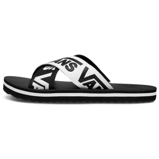 Vans Cross Strap Flip-flops Women's Black/white