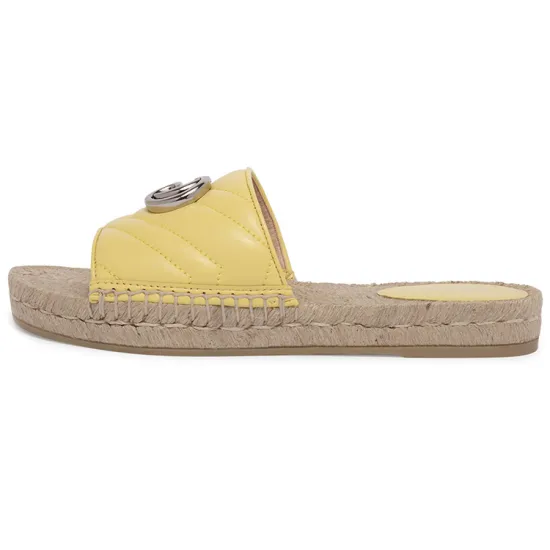 GUCCI GG Sandals Yellow Women's