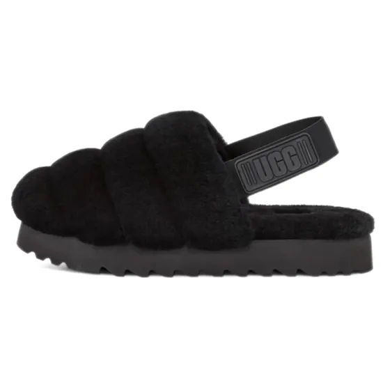 UGG Super Fluff Slipper Black Women's