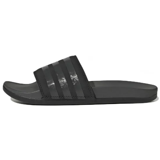 Adidas Adilette Comfort Slides Core Black Grey Women's
