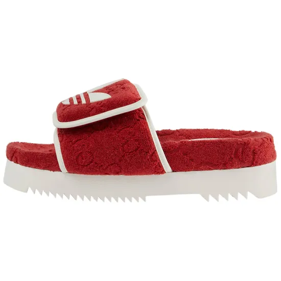 GUCCI Adidas X GUCCI Monogram Slide Red Women's
