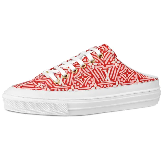 LOUIS VUITTON Crafty Stellar Mules 'Red White' Women's