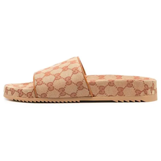 GUCCI GG Slide Sandal 'Cognac Monogram'