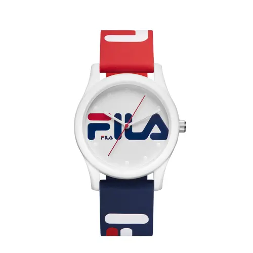 FILA Silicone quartz watch strap, white dial, cute trend universal women's watch, quartz mechanism, simple and elegant design