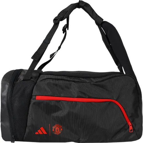 Adidas Polyester Backpack Handbag Regular Unisex Black Red