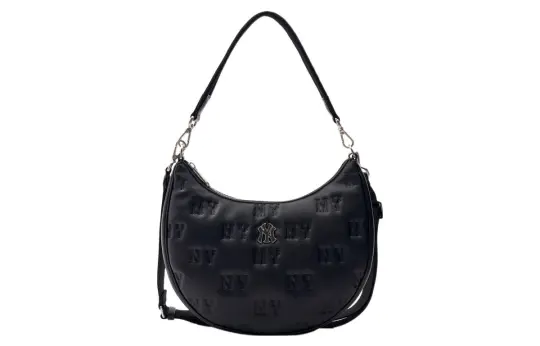 MLB Artificial Leather Crossbody Bag, Shoulder Bag Women's Black