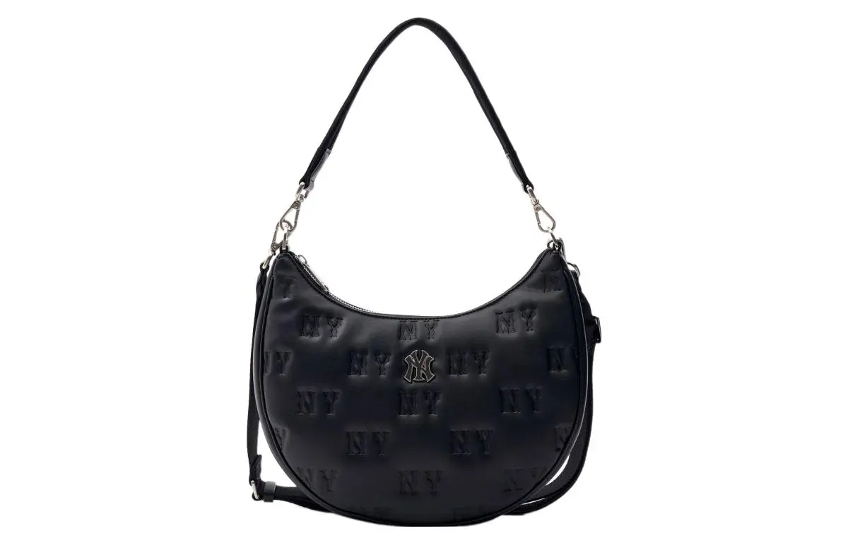 MLB Artificial Leather Crossbody Bag, Shoulder Bag Women's Black