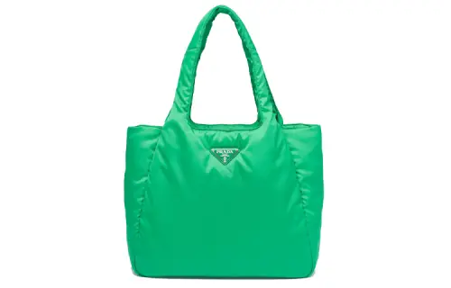 PRADA Recycled Nylon Handbag Large Women's Mint Green