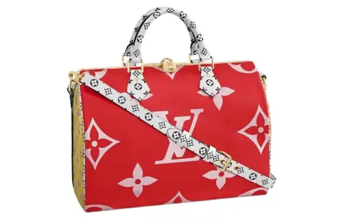 LOUIS VUITTON Speedy Bandouliere Monogram Giant 30 Red/Pink