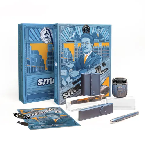 SMASMALL S1 SHAVER Rotary Shaver Full Body Washable Parker IM Glacier Blue and White Clip Ink Pen Co-branded Gift Box