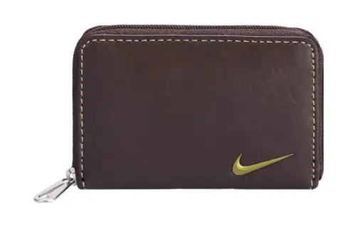 Nike Artificial Leather Clutch Wallet, Card Holder, Coin Purse Unisex Brown