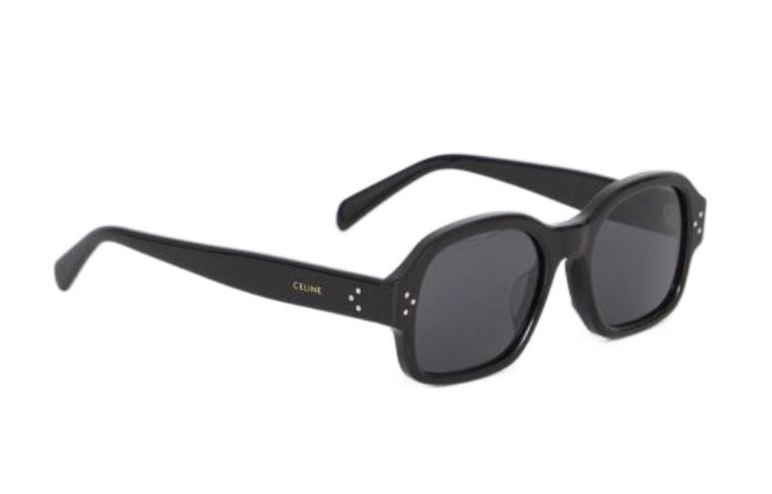 CELINE Acetate Square Sunglasses Men's Black