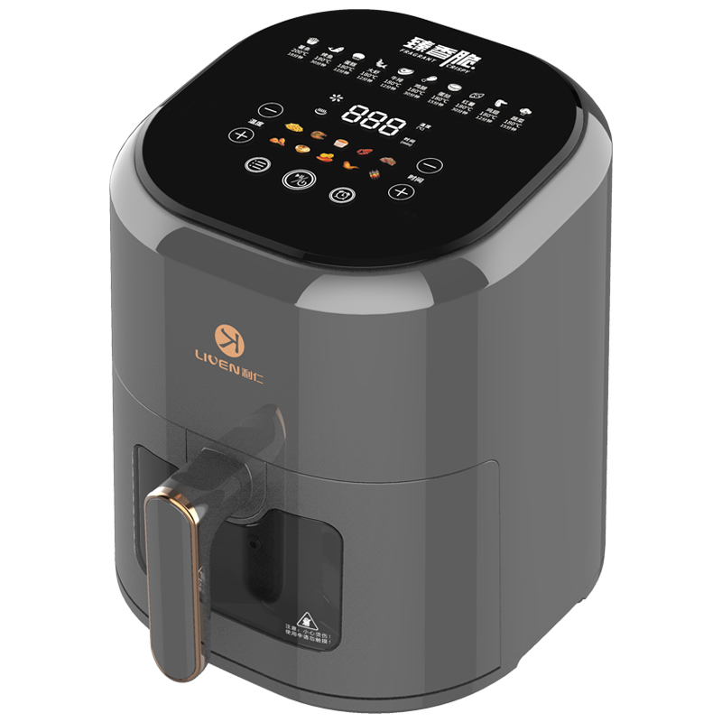 Liven/Liren household air fryer 4.5 liters large capacity intelligent oil-free electric fryer visible multi-function air fryer oven fully automatic low-fat frying French fries machine KZ-D4502