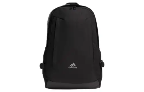 Adidas, foldable black backpack with zipper, with your logo imprint, polyester